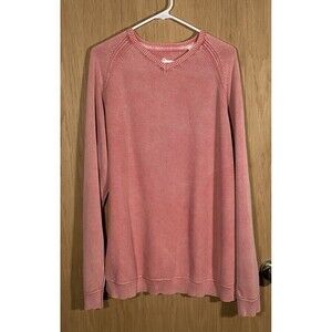Tommy Bahama Relax Sweater Men's XL Thermal Long Sleeve Coral Cotton Casual